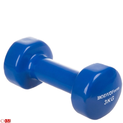 Гантель виниловая Body Form 3 кг