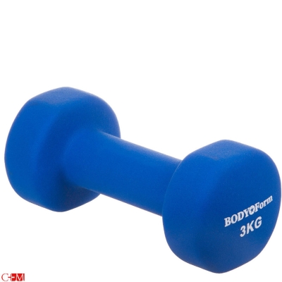 Гантель неопреновая Body Form 3 кг