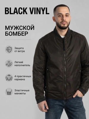 Black Vinyl / Куртка демисезонная мужская