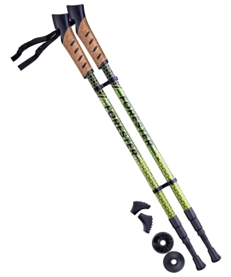 Палки для скандинавской ходьбы Berger Forester, 67-135 см, 3-секционные