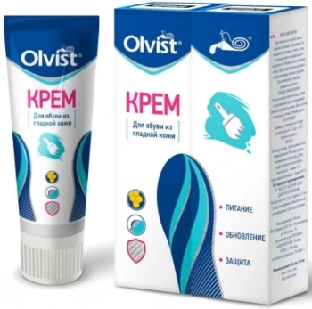 Olvist / Крем для обуви с губкой (в тубе) Olvist